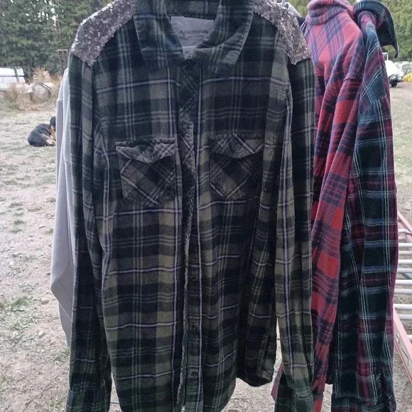 Sequin flannel - Picture 1 of 6